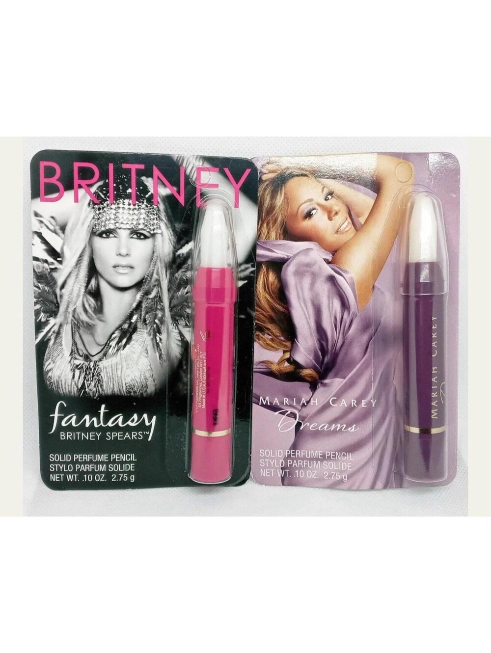Mariah Carey Dreams Perfume Pencil & Britney Spears Fantasy Perfume Pencil Combo